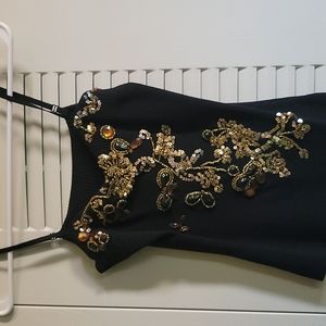 Beautiful black and gold tank top